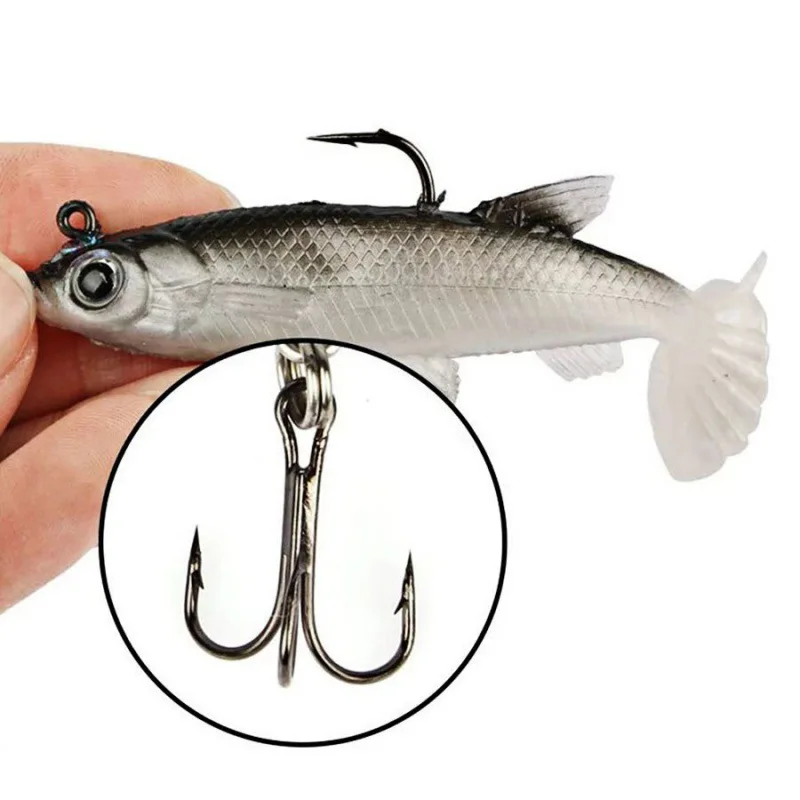 Best Fishing Lures  Jointed minnow Wobblers ABS Body with Soft Tail Swim Baits soft lure for pike and bass