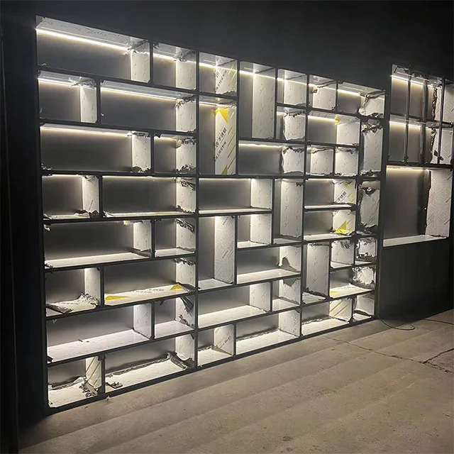 High-grade custom stainless steel display cabinet Goods display cabinet