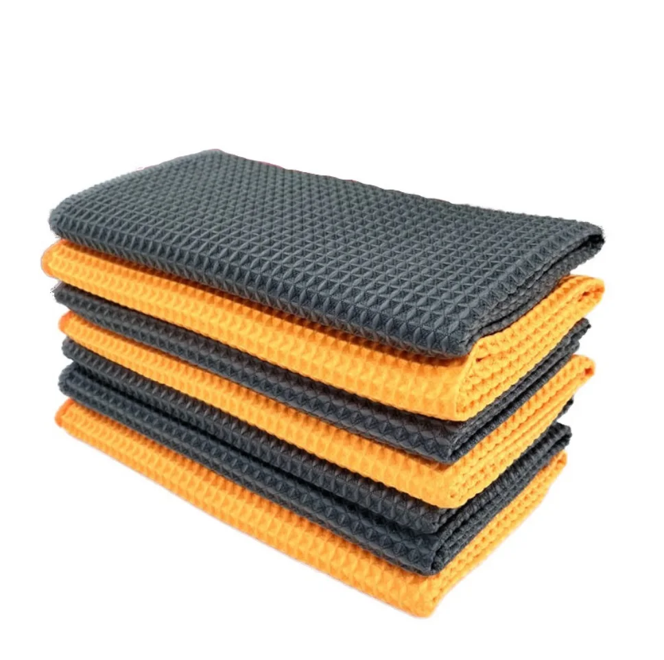 Soft Microfiber Waffle Kitchen Car CLeaning Cloth 16x16inch