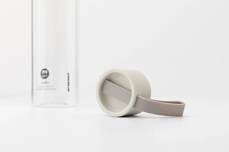 Cross-border E-commerce BPA Free Custom Logo  PETG Plastic 550ml Water Bottle with Marker