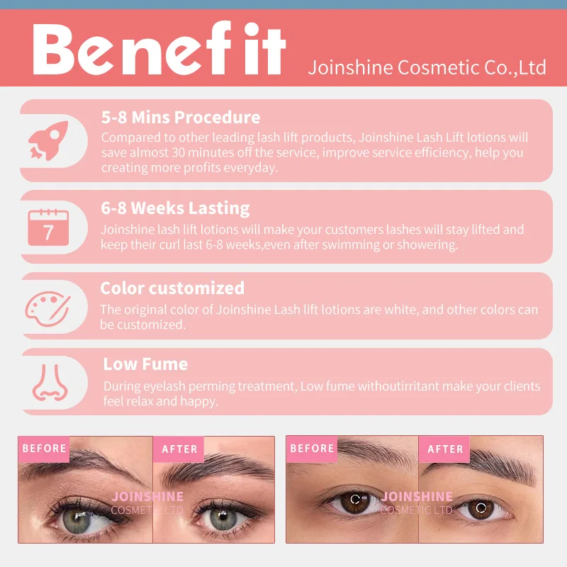 Eyebrow Enhancer Kits Private Label Brow Lift Lamination Kit Sachets 20ml Brow Kit