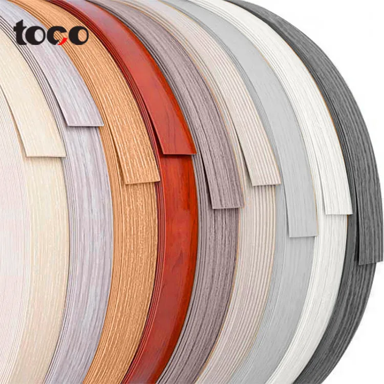 Toco 3m 8101 cabinet kitchen banding pmma pre glued board trim plastic furniture protective pvc edge strips