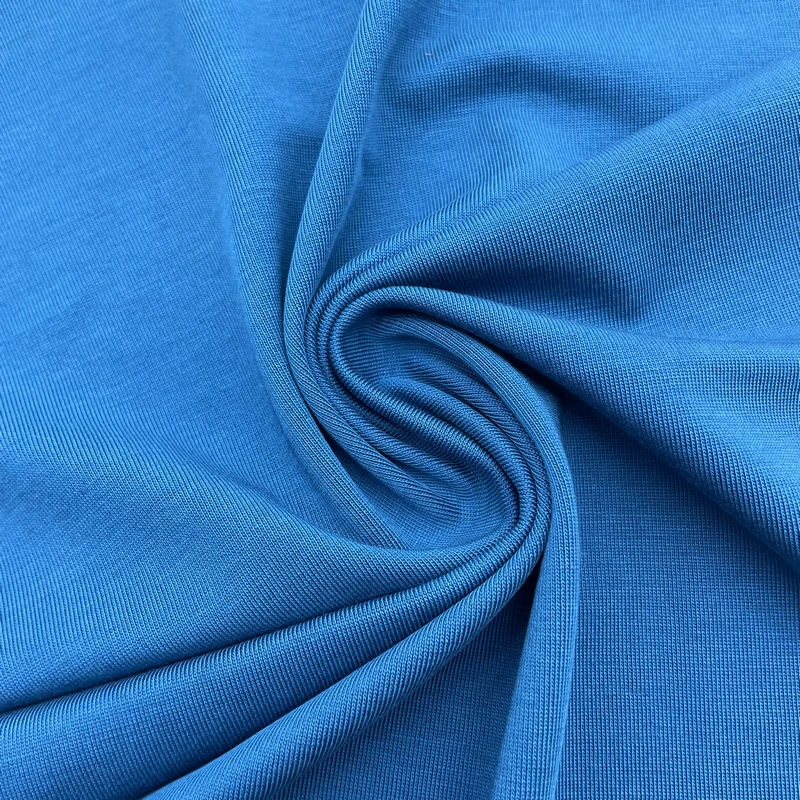 China hot sale 66% lyocell 29.6% polyester 4.4% spandex 195gsm width 170cm knitted fabric for underwear