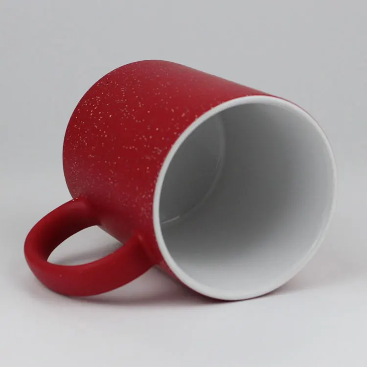 Coated Cup Thermal Transfer Ceramic Sublimation Mug Wholesale Glossy Frosted Magic Color Changing Mug