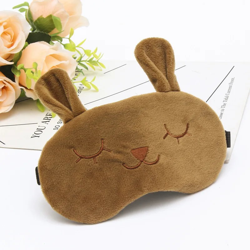Ready to Ship Comfortable Private Label eyelash eye mask luxury fashion sleep eye mask cheap eye mask rabbit design with ear