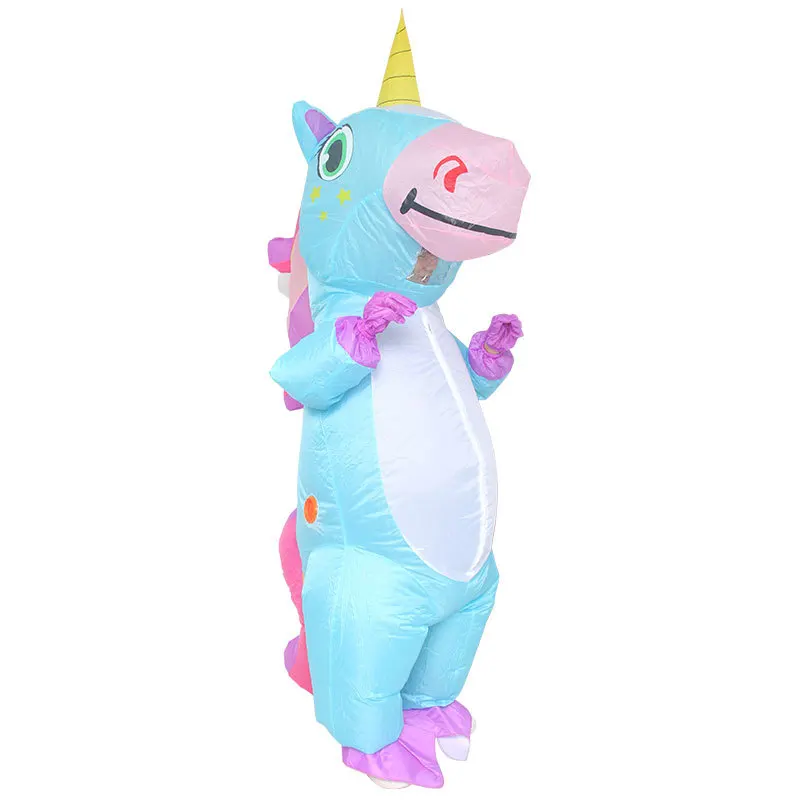 Adult Inflatable Unicorn Costume Inflatable Costume Unicorn Riding a Unicorn Air Blow-up Deluxe Halloween Costume Adult