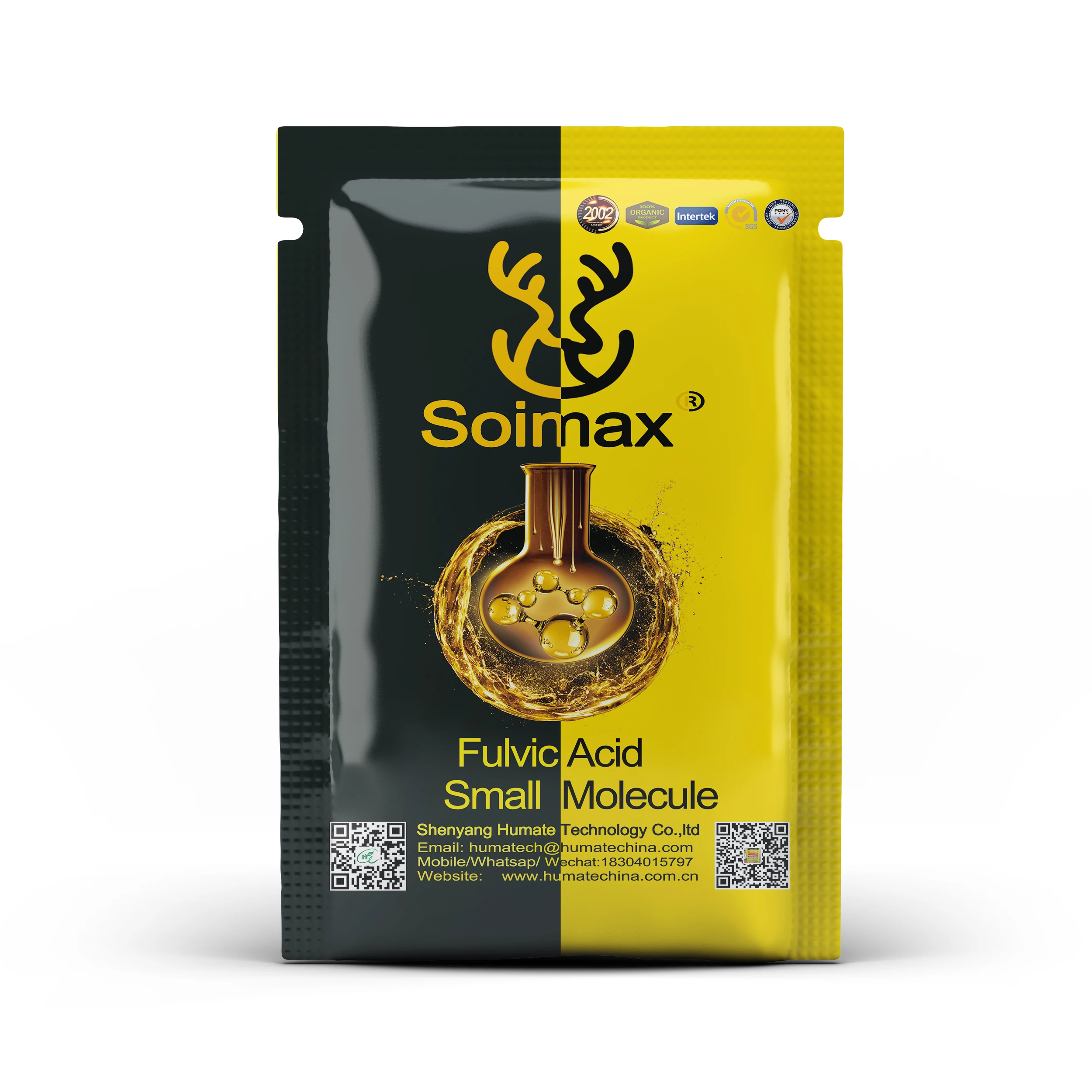 Soimax SY3001F Wholesale China Agriculture Fertilizer Plant Extraction Humic Pure Fulvic Acid 95% Powder Fulvate Supplier