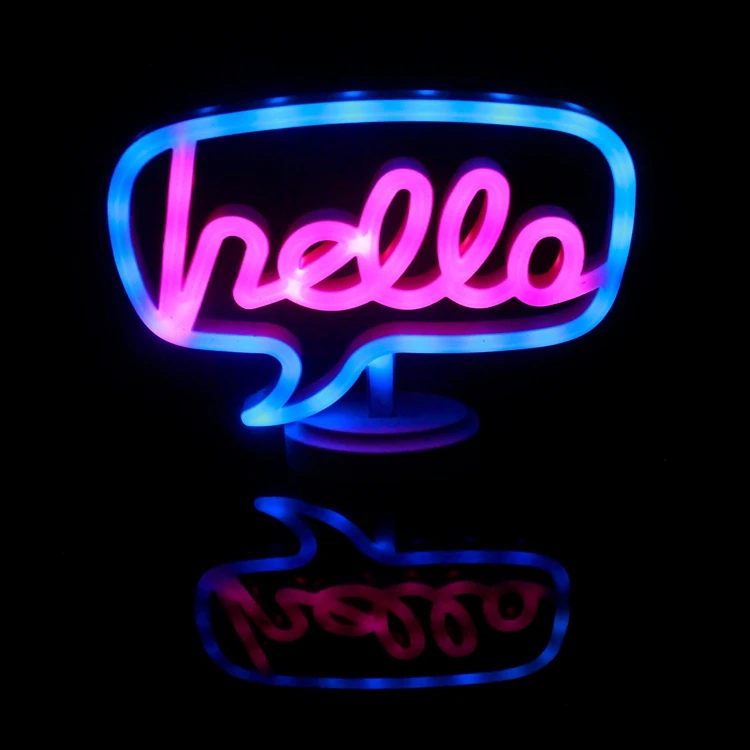 
custom battery neon light up letters night light for baby rooms 