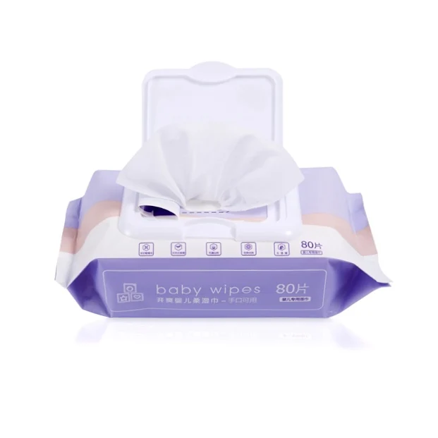  Baby Wet Wipes wholesale 80pcs Organic Eco Friendly 100% Natural Bamboo Cotton Sensitive Water