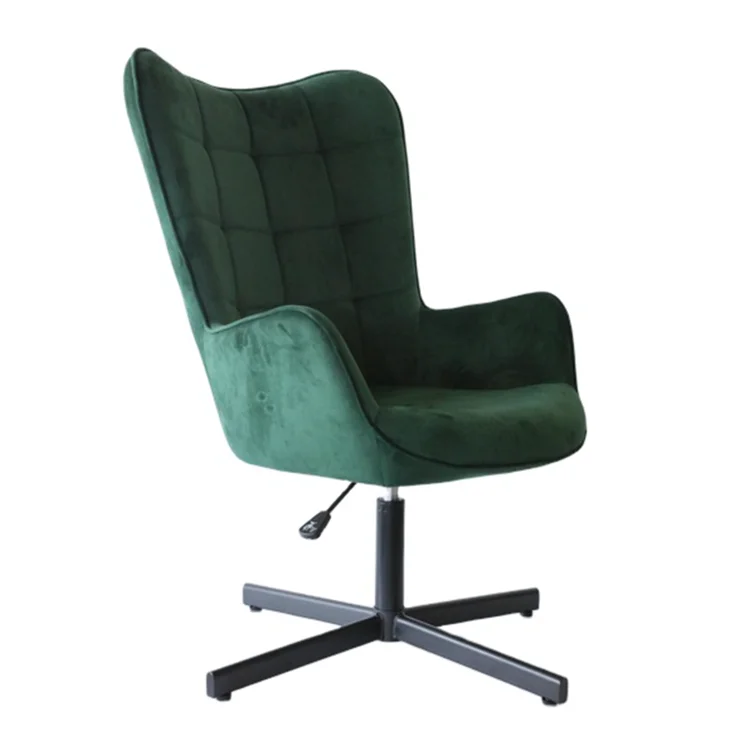 Living room furniture tufted velvet seat single relax reclining sofa chair rotating chairs