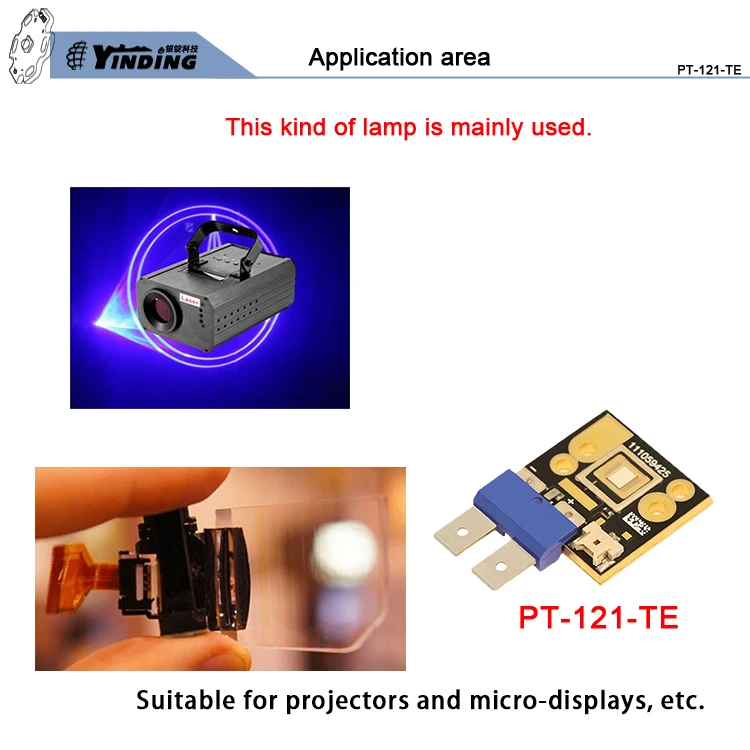 PT-121-TE 90-150W 2.2-5.2V 30A 860-1625LM LED projector wick chip