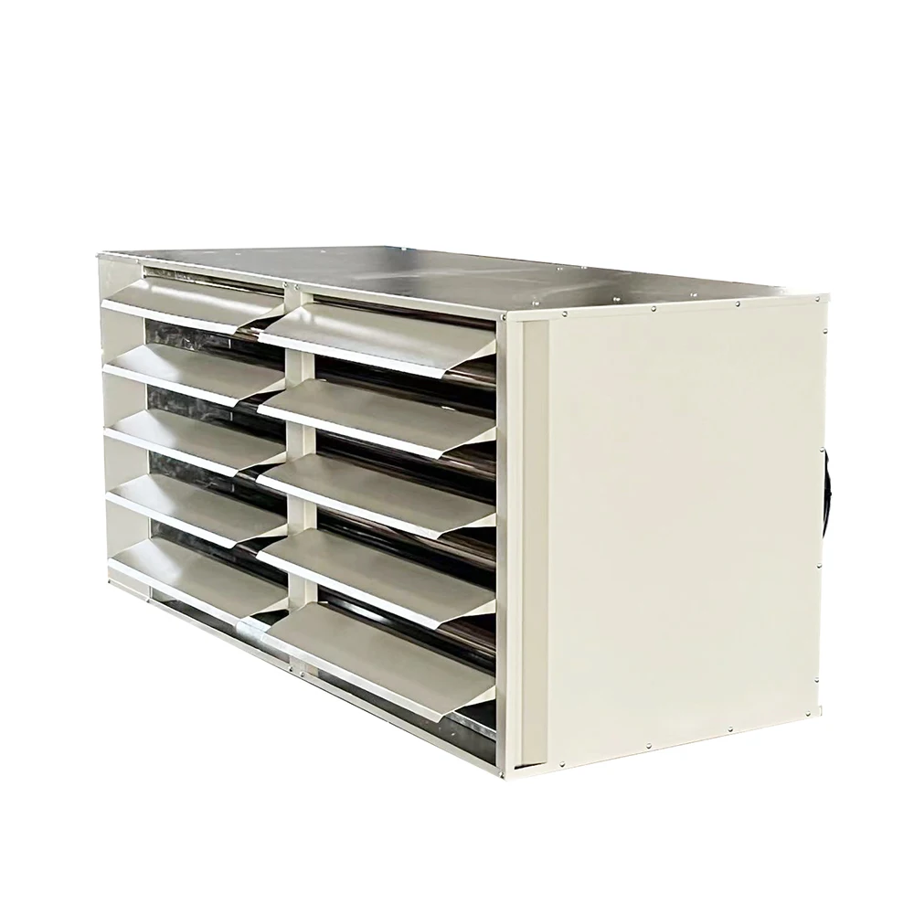 High efficiency condensing gas unit heater, NG/LPG 270000 BTU/80kW, suitable for large workshops and warehouses