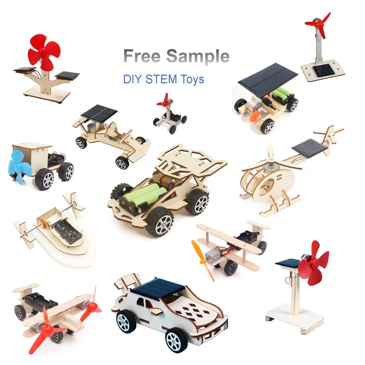 MI Educational Helicopter Assembling Toy Science And Engineering Toys Wooden 3D Puzzle DIY Science Projects Kit STEM Toys