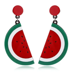 Fruit Earrings Fashion Exaggerated fruit Personality Earrings Watermelon Strawberry Lemon Cherry Fruit Earrings For Women