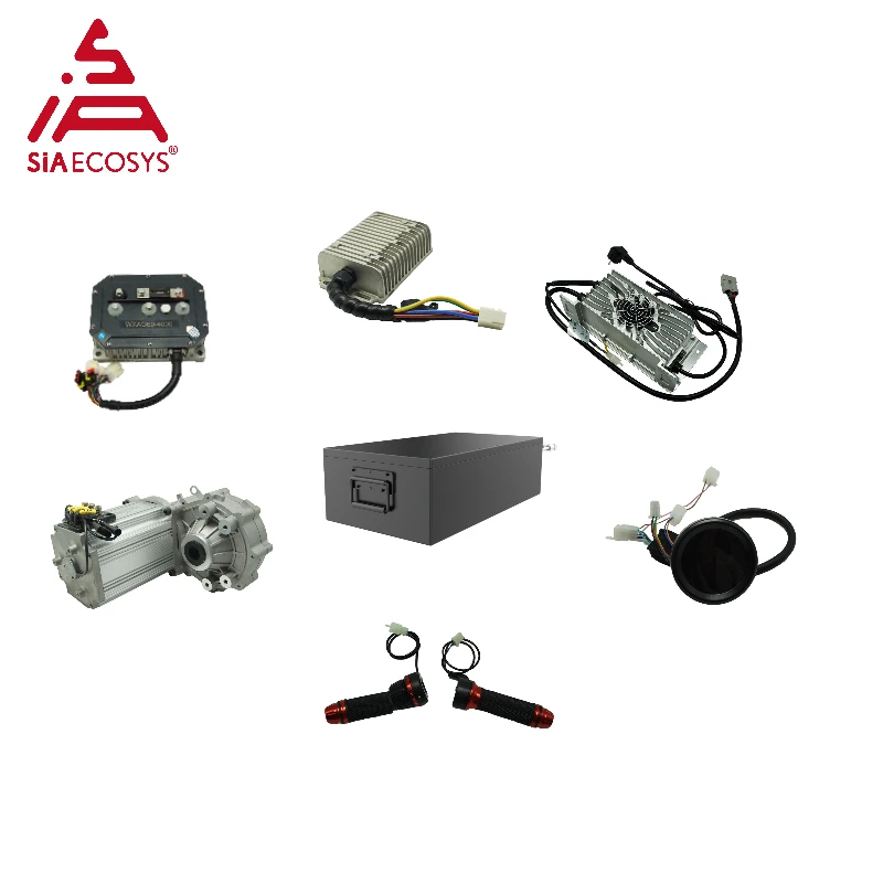 SiAECOSYS AC 4000W Motor with 76.8V54A LFP Battery power train kits for E-tuktuk