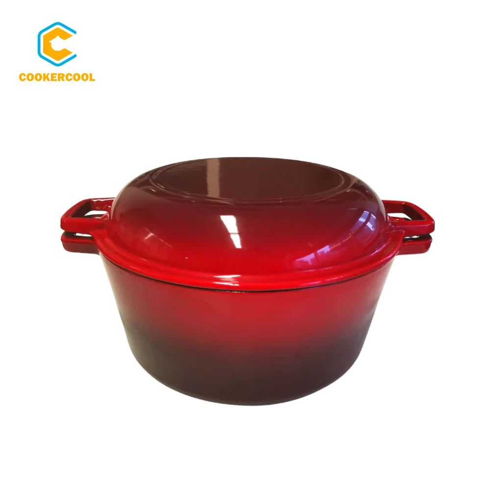 Cookercool Best Selling Customized Cooking Pots sets Nonstick Enameled Cast Iron Cookware Sets