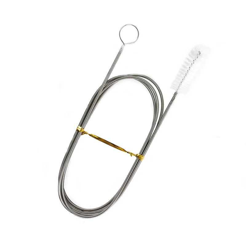 Custom Size White Color Nylon Tank CPAP Hose Brush Spring Pipe Tube Cleaning Brush