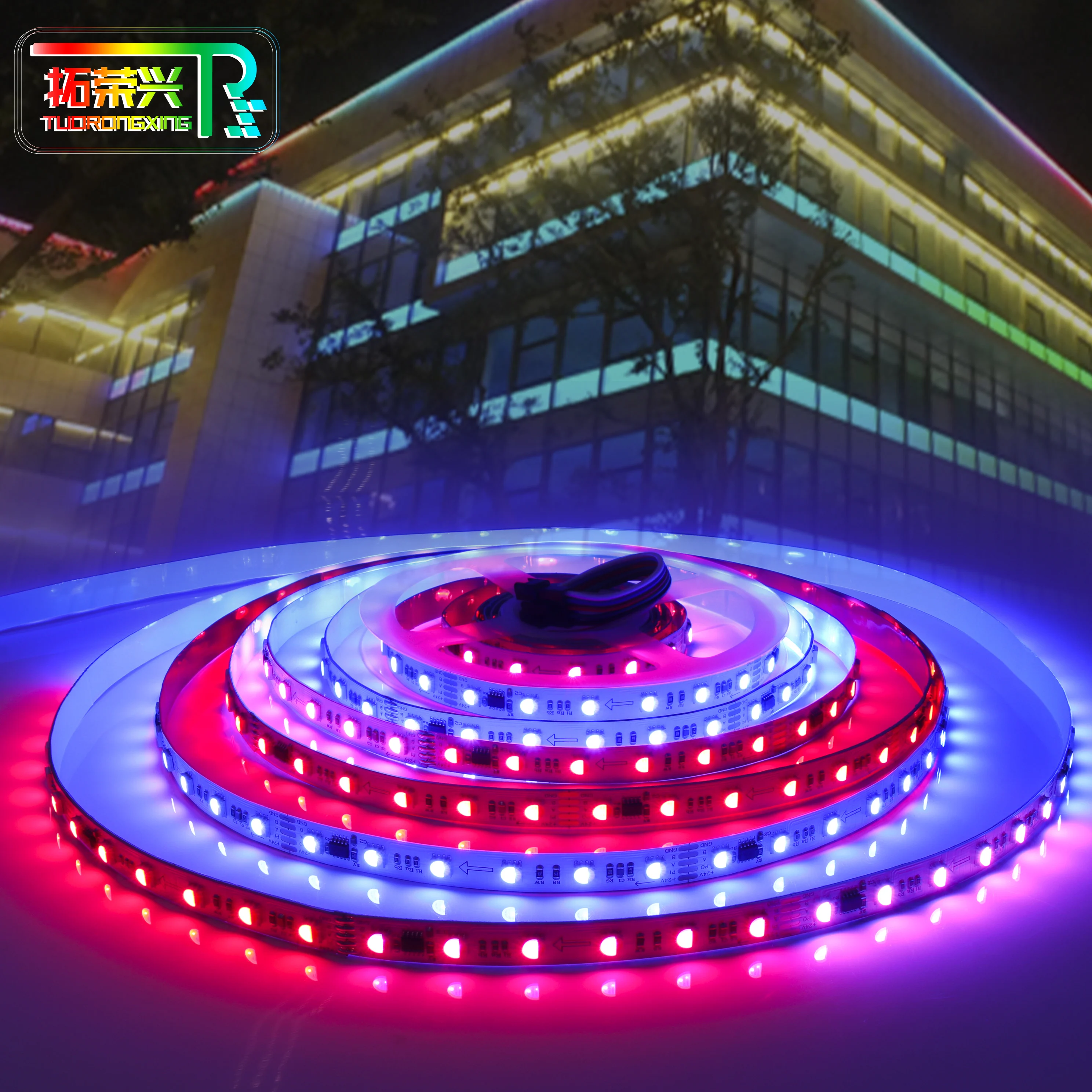 DMX512 двойной сигнал адресуемый программируемый Breakpoint возобновить гибкий USB Wi-Fi низкое напряжение красочные RGB светодиодные полосы света