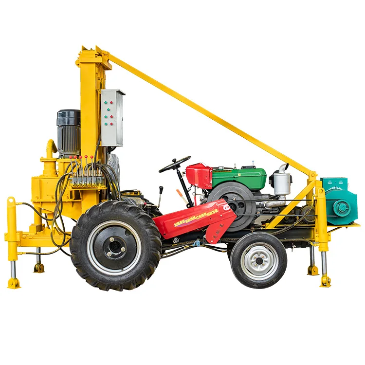 High speed drilling water well machine mobile deep well drilling rigs for sale