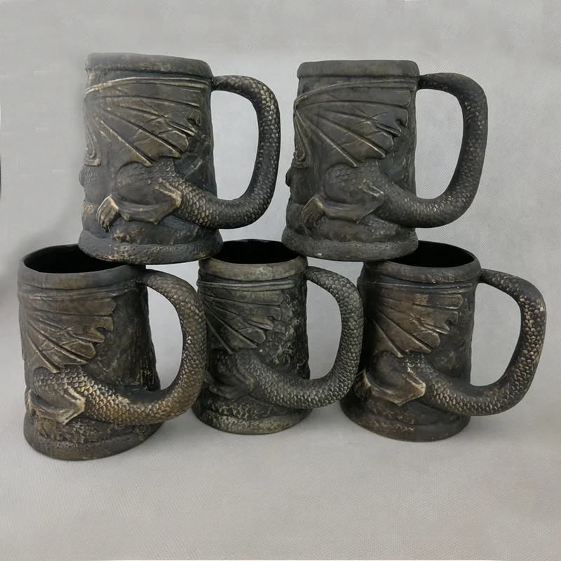  New Design Multi Colour House Lannister Ceramic Stein Beer Mug Game of