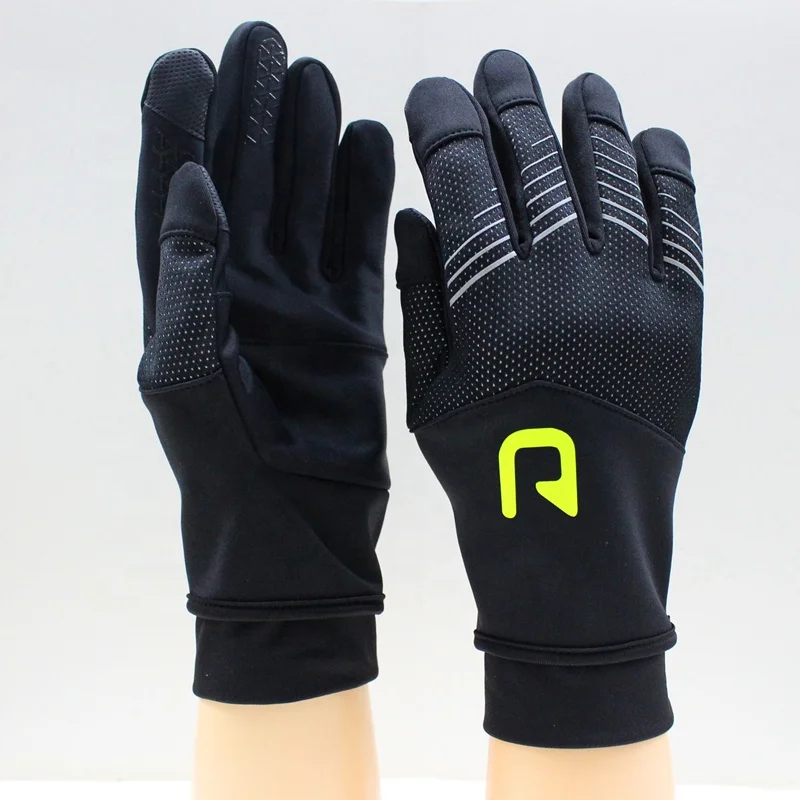 Светоотражающие эластичные спортивные гоночные перчатки для сенсорных экранов