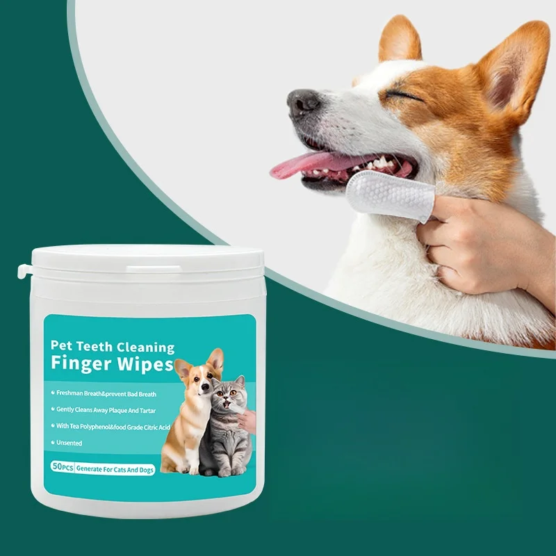 Promotion Cheap Price Guaranteed Quality Convenient to use pet teeth cleaning finger wipes