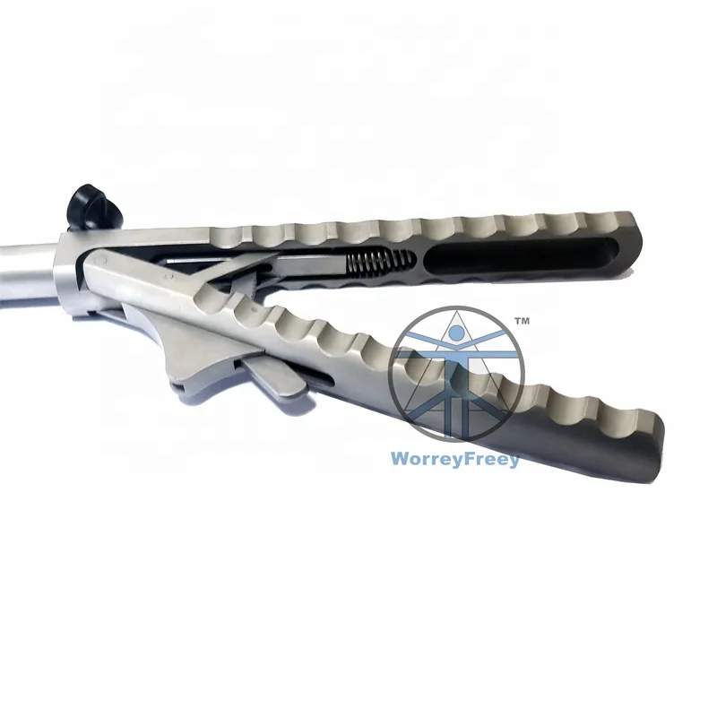 Laparoscopic instrument straight head reusable needle holder laparoscopic back automatic needle holder