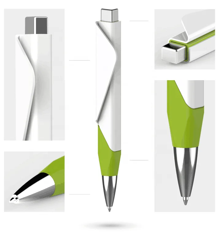 free samples wholesale advertisement  printed logo  folded  big clip shaped pens