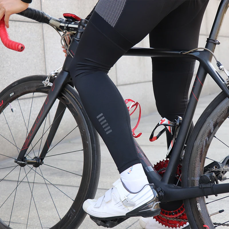 Mcycle Summer Sport Leg Warmer Breathable Bicycle Leg Sleeves UV Protection Anti-slip Cool Cycling Leg Warmers