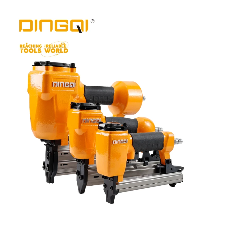 DINGQI F50 Direct 18 Gauge Air Nails Gun 15-50mm Brad Nail Gun Pneumatic Brad Nailer Stapler Gun