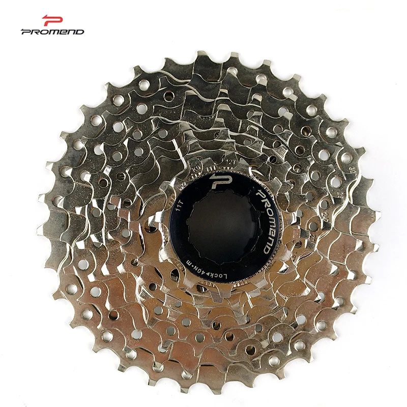 PROMEND BICYCLE CASSETTE FOR MOUNTAIN BIKE 9 SPEED FREEWHEEL SILVER COLOR 27 SPEED SPROCKET