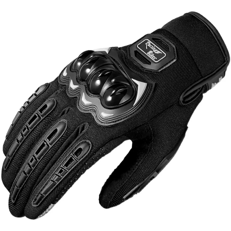 RTS Motorcycle Gloves for Men and Women, Full Finger Touchscreen Motorbike Gloves for BMX ATV MTB Riding, Racing, Cycling