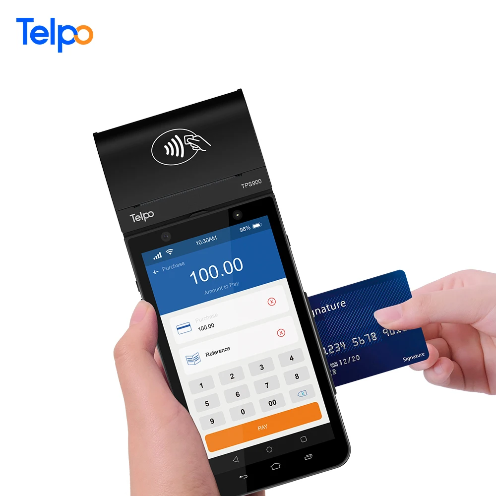 Telpo TPS900 Android 10 банковские карты USSD электронный платежный аппарат pos терминалы