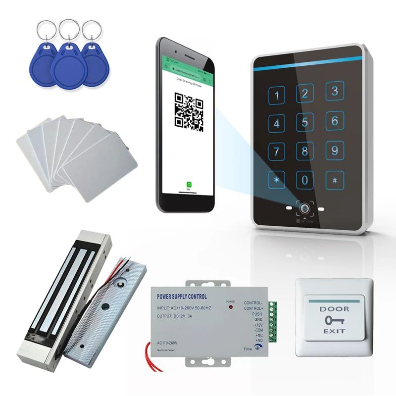 Сенсорный экран 13 56 МГц RFID Считыватель Rfid считыватель кода QR сканер штрих-кода Умный Замок автономный Nfc контроля доступа