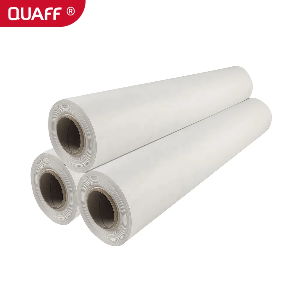 QUAFF wholesale Sublimation paper roll 100gsm fast drjy 100m  for clothing t shirt heat press machine