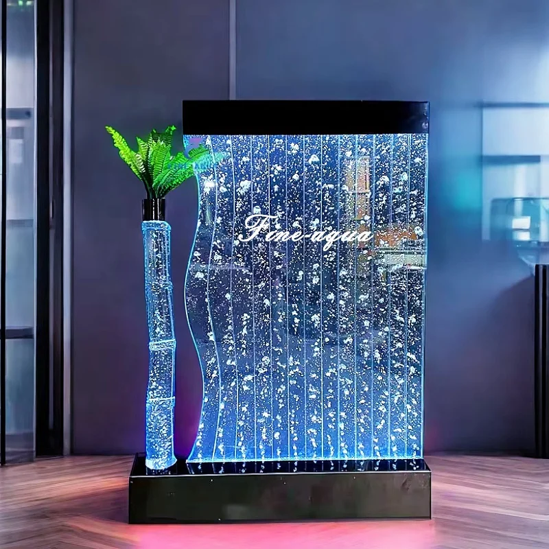 Hot popular S design acrylic water bubble wall room dividers&screens
