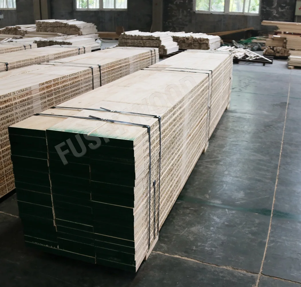 Wood Supply OSHA 38mm Thickness Radiata Pine LVL Scaffolding Plank Used For Construction material