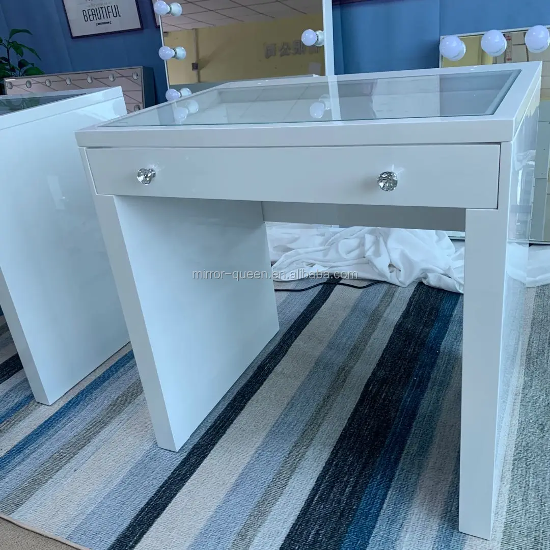 
Популярный в сша глянцевый белый лучшее качество принцесса детский туалетный набор для девочек со светодиодной подсветкой зеркало для макияжа стол для макияжа в спальне 