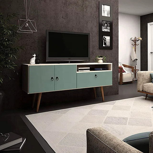 Simple Vintage Design tv stand wooden Entertainment Center Media Console tv stand cabinets