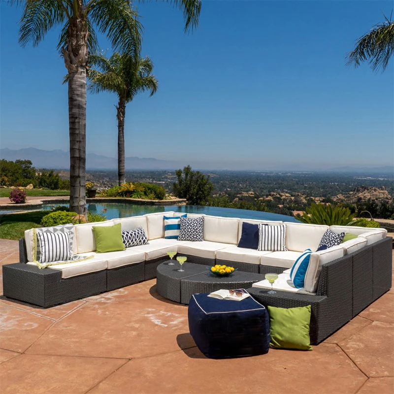 
12 piece extra large sectional sofa luxury living outdoor furniture 