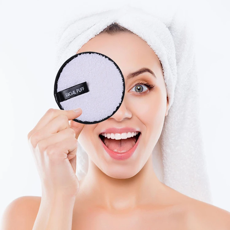 Органическая супермягкая салфетка для очищения лица из микрофибры, многоразовая моющаяся салфетка для снятия макияжа глаз, ватные подушечки