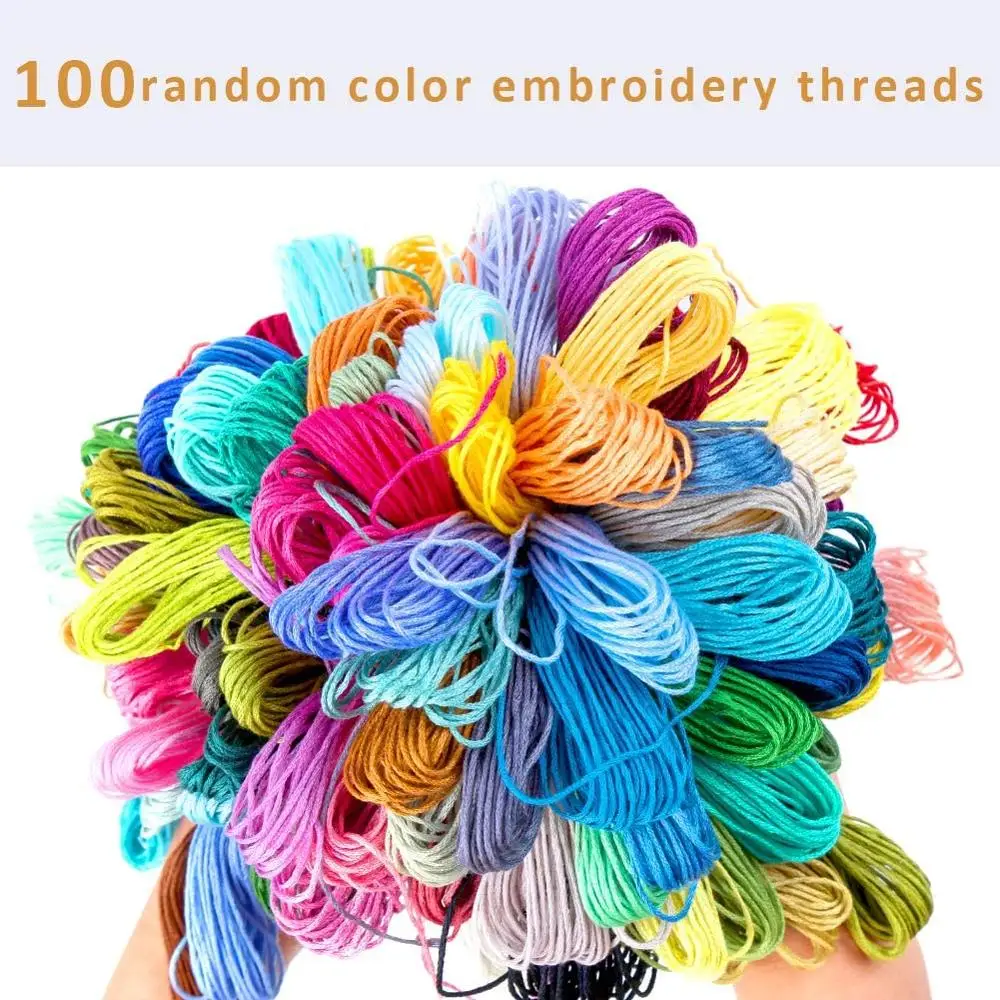 High Quality 162PCS Embroidery Kit With Embroidery Floss Cross Stitch Threads Stitching Needle Home DIY embroidery set