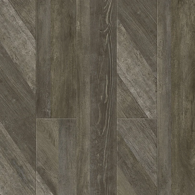 10mm Thick Gray Color Fire-Proof Floor Laminale AC5 European Style Matte Finish Click