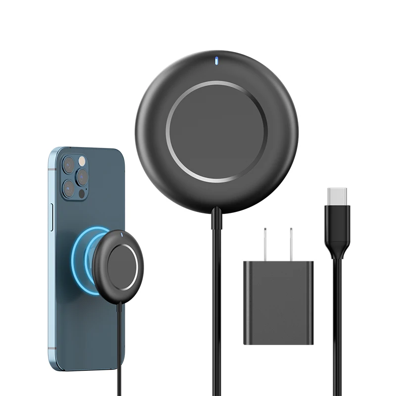 CE FCC ROHS 15W/10W Fast Wireless Charger Apple Watch Charger Magnetic Wireless Charger Pad for iPhone/Apple Watch