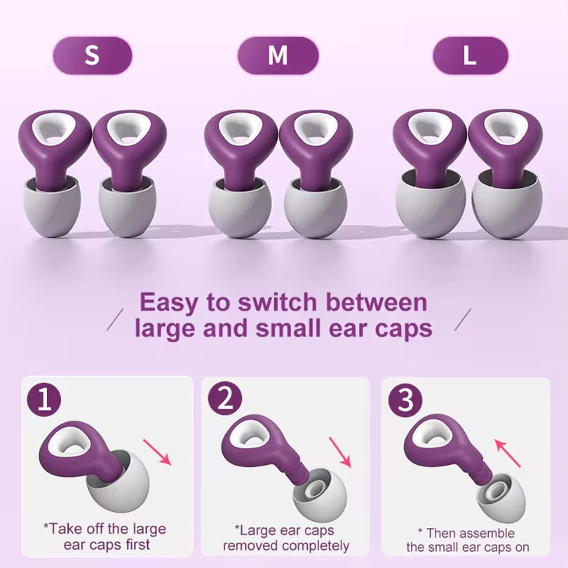 Ear Plugs For Sleeping Tapones Dormir Noise Reduction Waterproof Swimming  Protection Earplugs