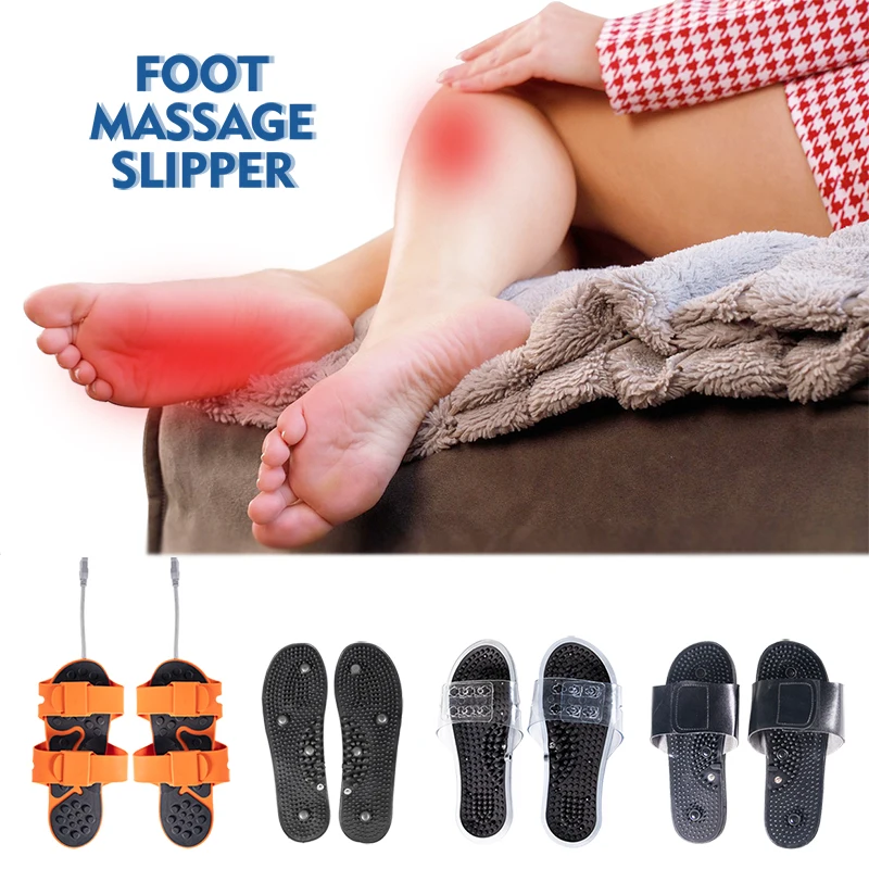 Acupuncture Therapy  TENS EMS Foot Relaxation Electrode Silica Gel Slipper with Heat Therapy for Electrotherapy Acupuncture