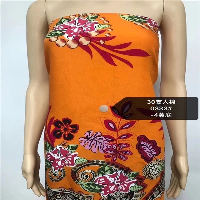 Best quality nice price textiles palin rayon fabric flower rayon viscose crepe fabric