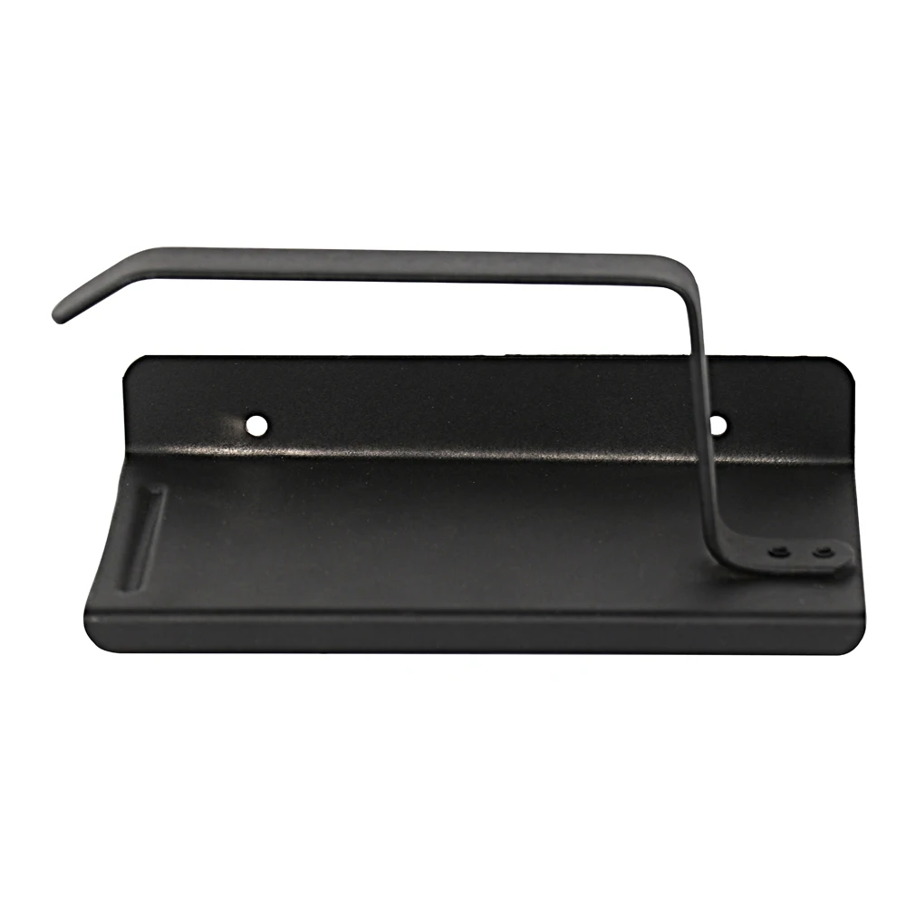 Bathroom Wall Mounted Stainless Steel Toilet Black Mobile Phone Holder Paper Towel Holder