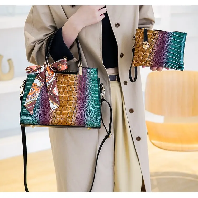 Hot Selling Alta Calidad Latest Modelos Tote Bag Bolso 2023 Tendencias Polipiel Baratos Disenador Set De Bolsos Para Mujer Lujo