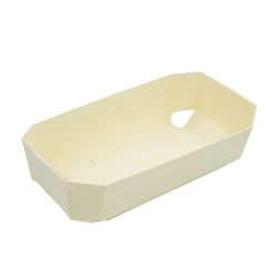 Hot Sale Party Japanese Disposable Bamboo Pine Wood Snack Box Cake Sea Food Serving Tray Boat for Food Display